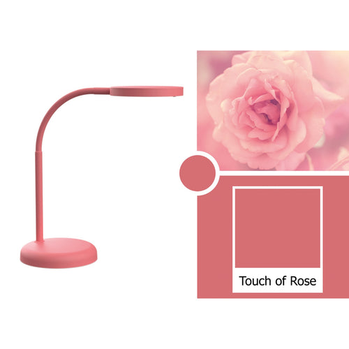 LED bordlampe MAULjoy rosa metall detalj av lampeskjerm