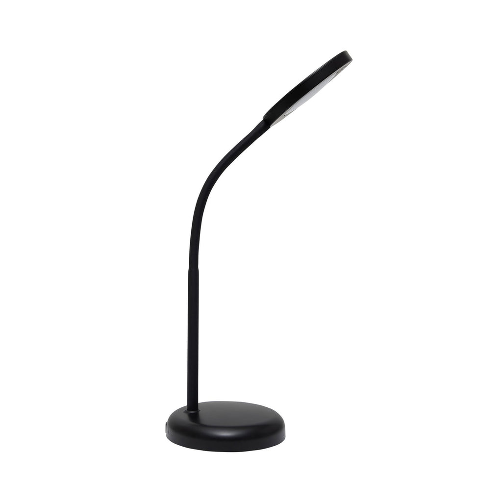 LED bordlampe MAULjoy svart metall montert på skrivebord