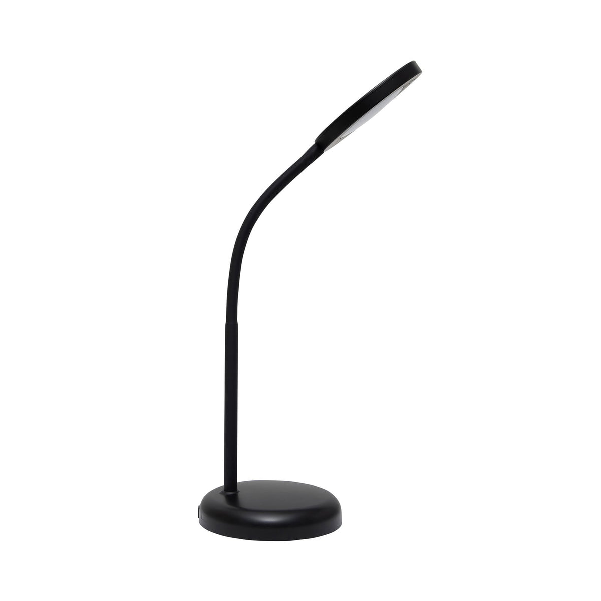 LED bordlampe MAULjoy svart metall montert på skrivebord