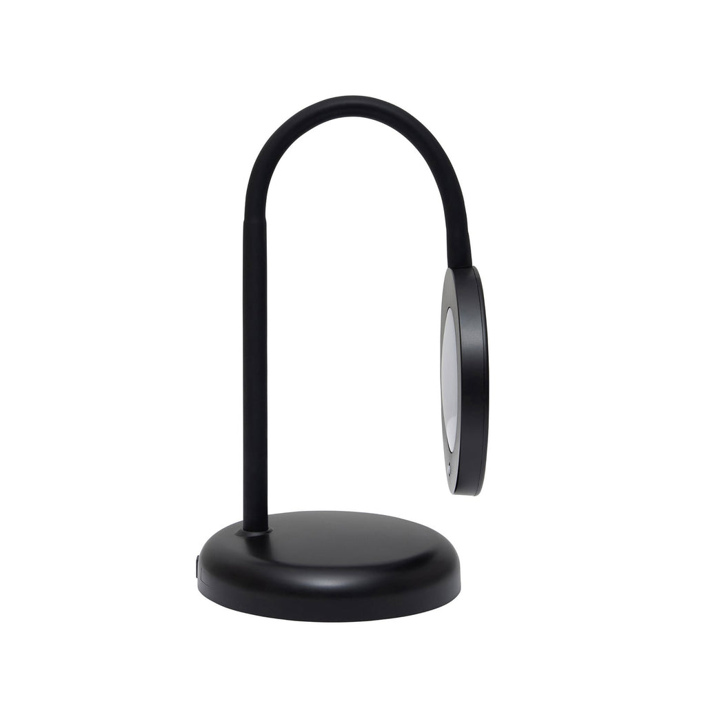 LED bordlampe MAULjoy svart metall nærbilde av bryter