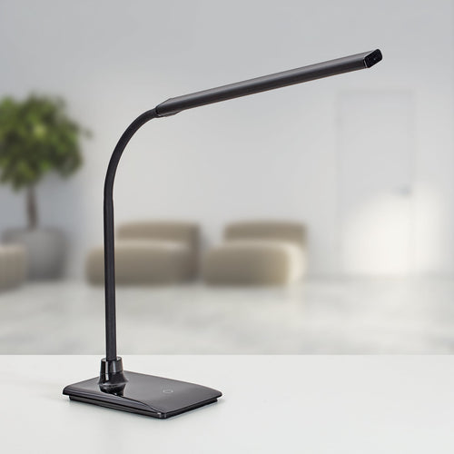 LED bordlampe MAULpirro svart 37 cm dimbar varmhvit forfra