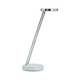 LED bordlampe MAULpuck hvit teleskoparm forfra