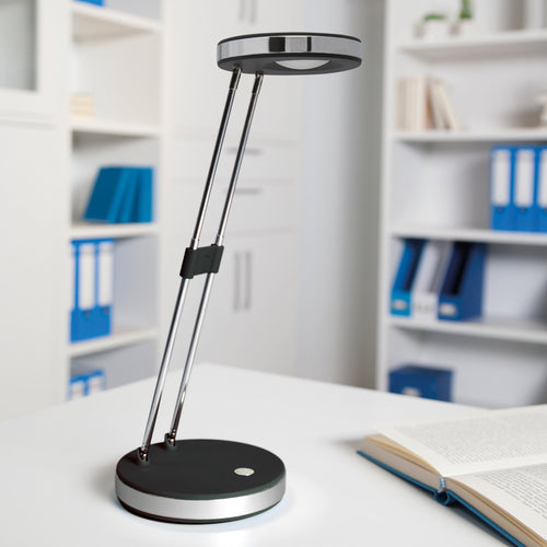 LED bordlampe MAULpuck svart teleskoparm bakside