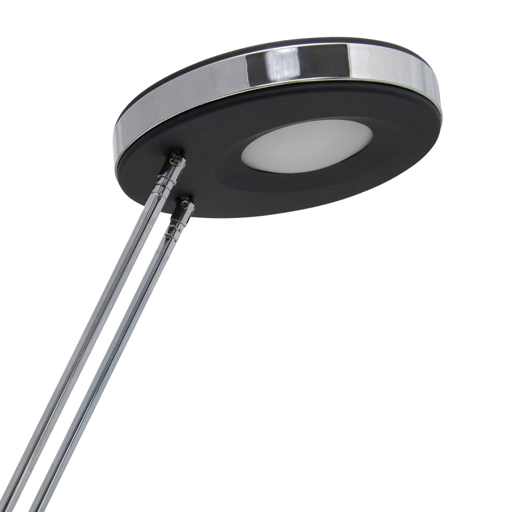 LED bordlampe MAULpuck svart teleskoparm justerbar arm