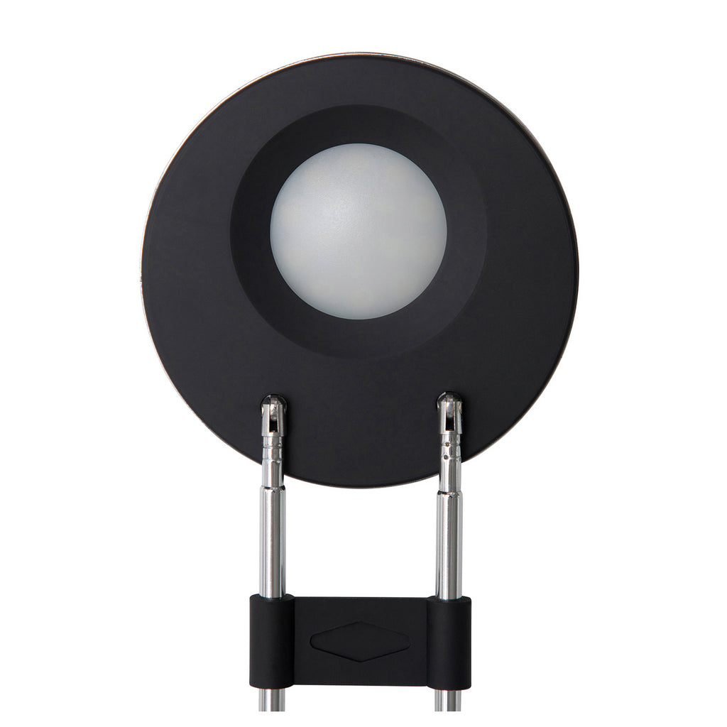 LED bordlampe MAULpuck svart teleskoparm lys på