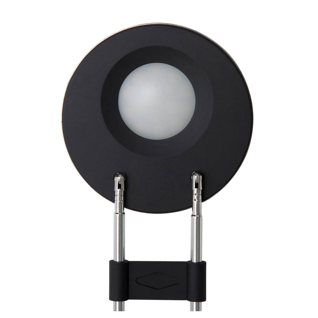 LED bordlampe MAULpuck svart teleskoparm lys på