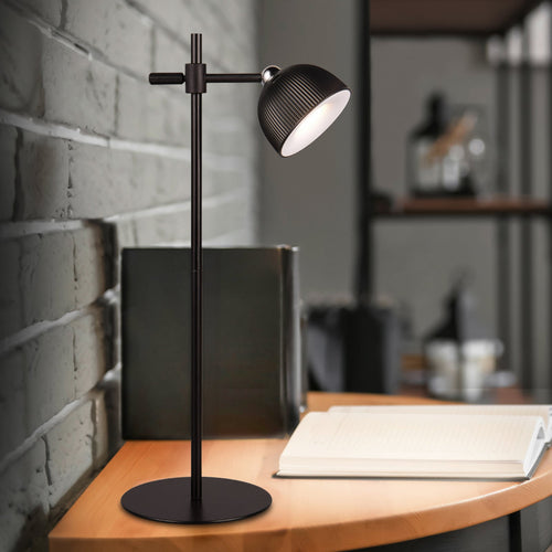 LED bordlampe Maxima dimbar høydejusterbar svart 41 cm forfra