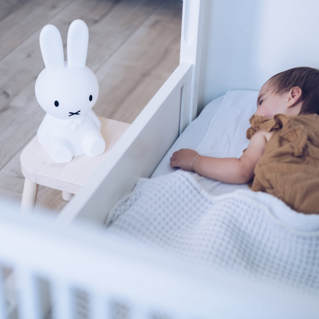 LED bordlampe Miffy First Light oppladbar dimbar 30 cm detalj