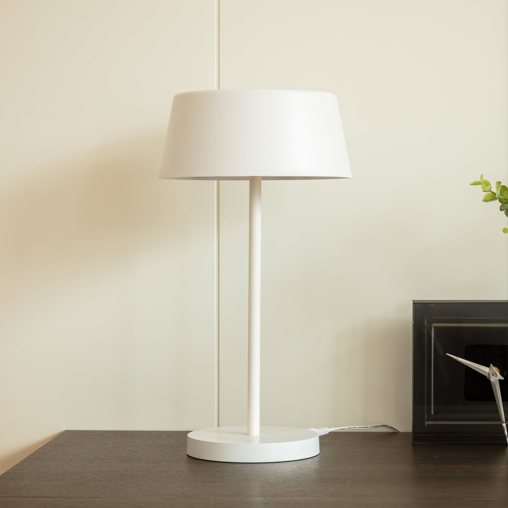 LED-bordlampe Milica dimbar hvit Ø18,3 cm 5W bakside