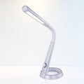 LED bordlampe Mitti dimbar CCT RGB med USB sølv/hvit forfra