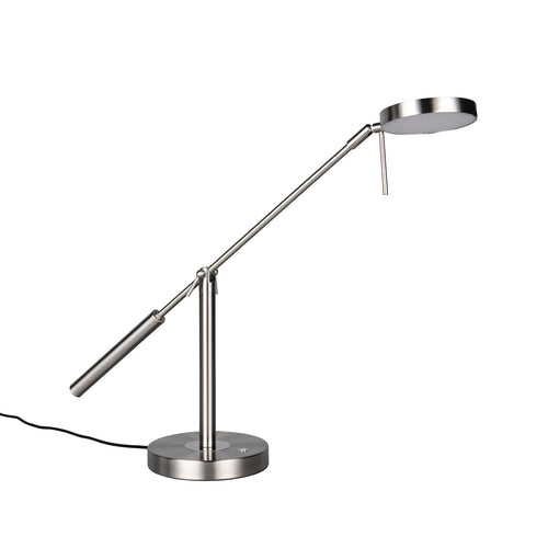 LED bordlampe Monza dimbar CCT matt nikkel forfra