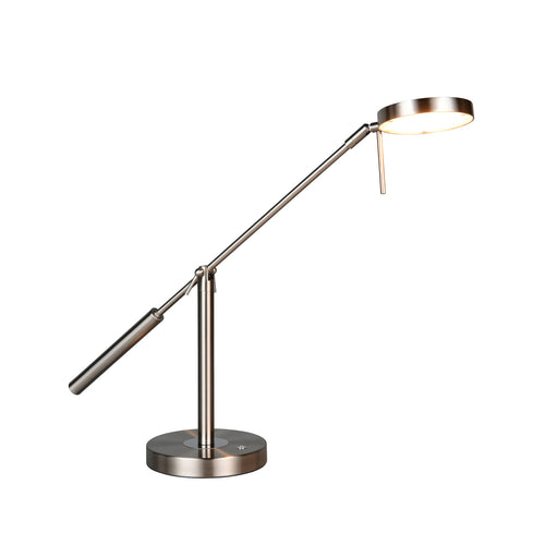 LED bordlampe Monza dimbar CCT matt nikkel bakside