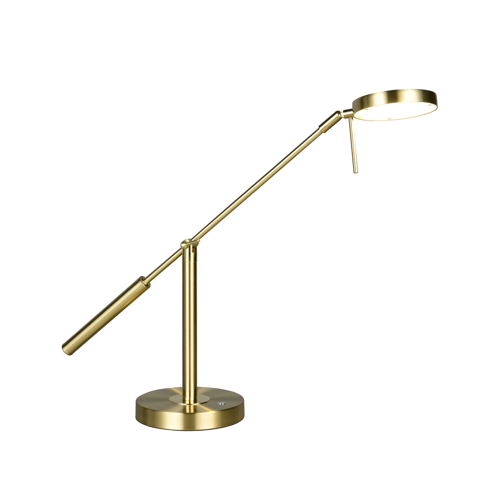 LED bordlampe Monza dimbar CCT messing 52 cm detalj av dimmer