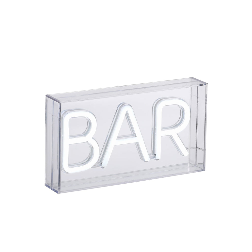 LED bordlampe neon Bar USB plast 23x12,7 cm detalj av lys