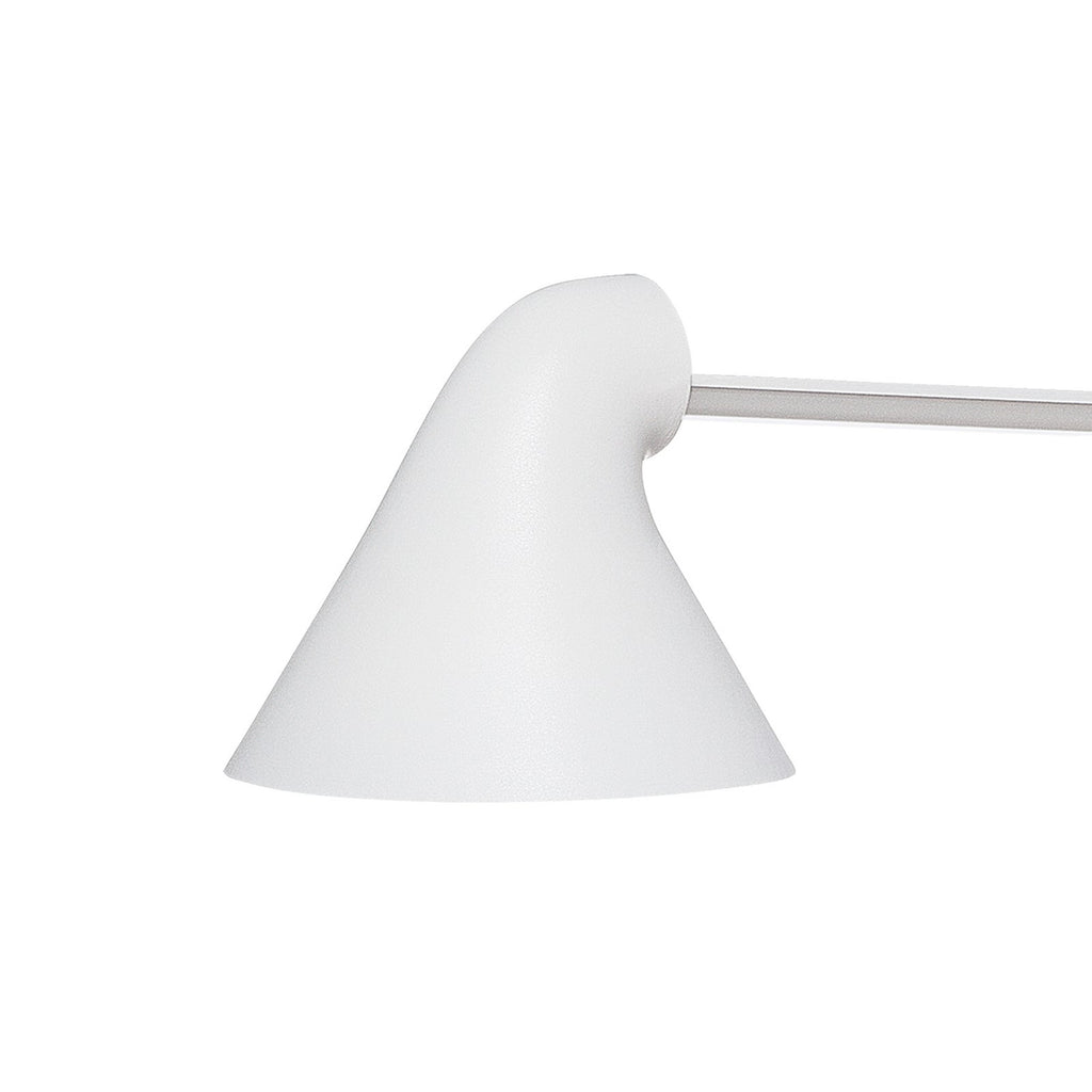 LED bordlampe NJP dimbar hvit aluminium 3000K detalj av bryter