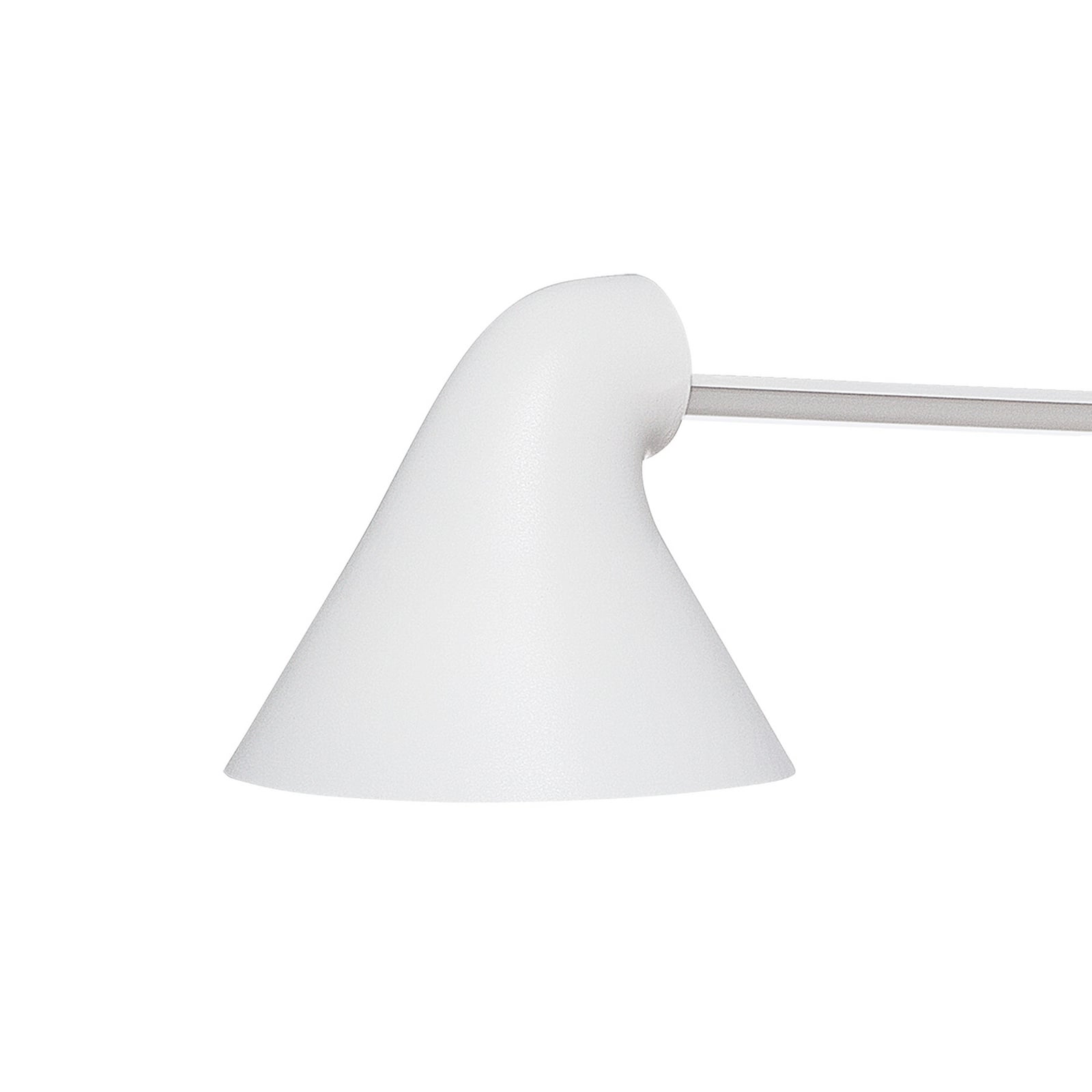 LED bordlampe NJP dimbar hvit aluminium 3000K detalj av bryter