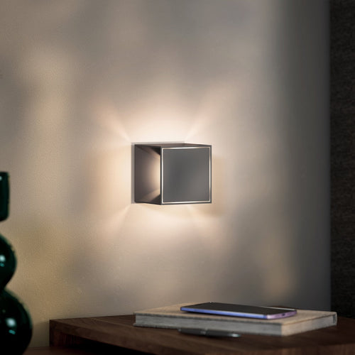 LED bordlampe Nutalis mini oppladbar dimbar grafitt IP54 bakside