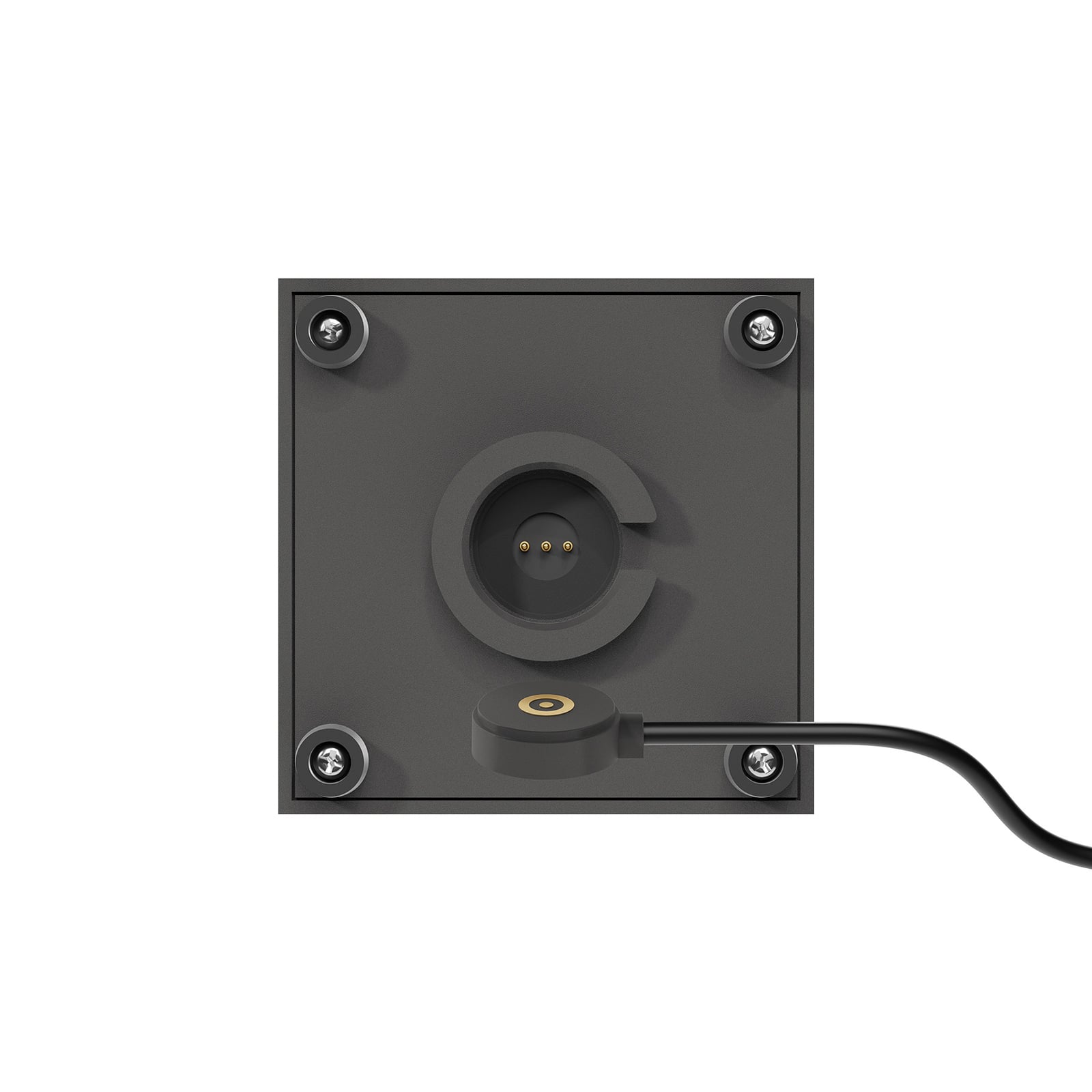 LED bordlampe Nutalis mini oppladbar dimbar grafitt IP54 touch-sensor