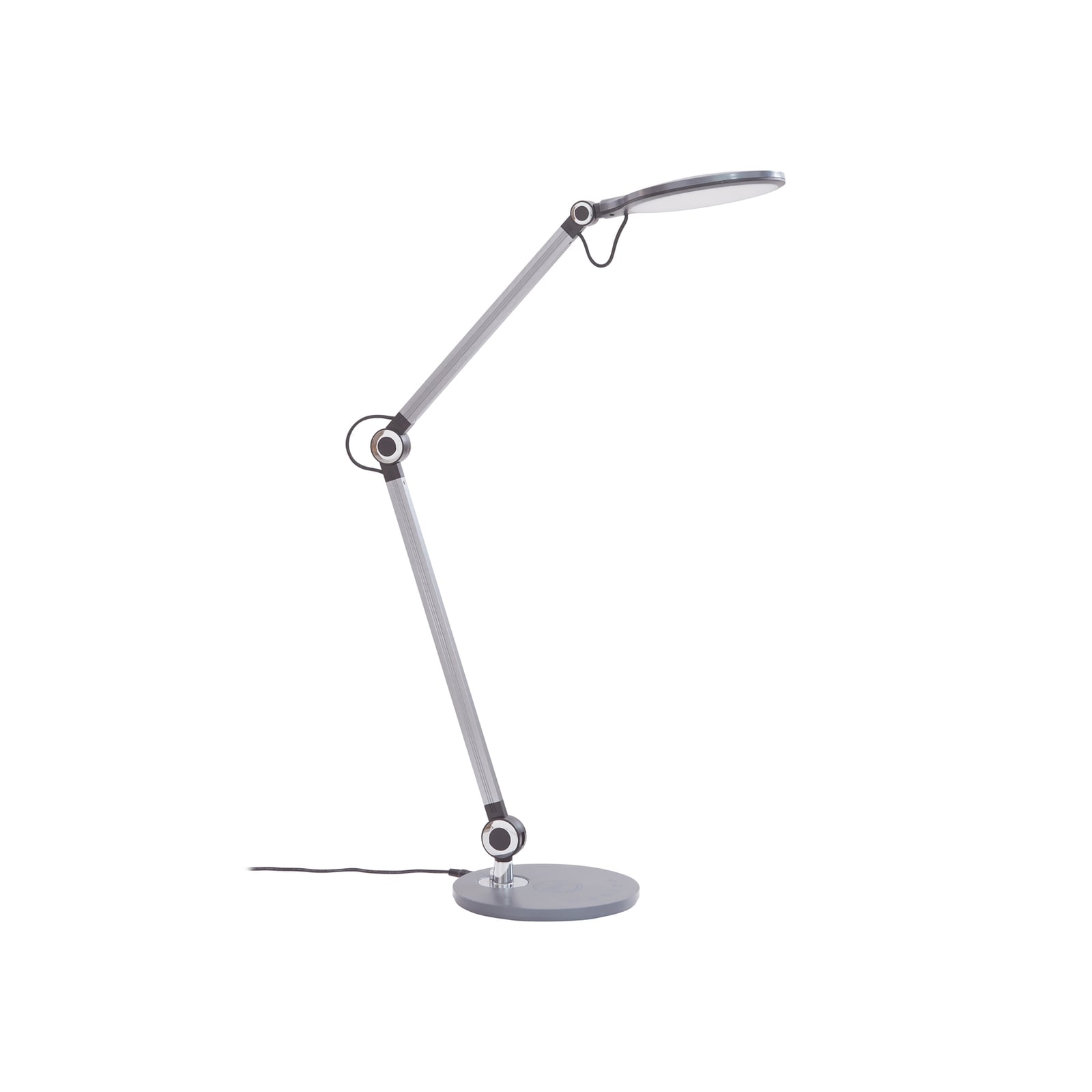 LED bordlampe Nyxaris dimbar CCT grå metall detalj av arm