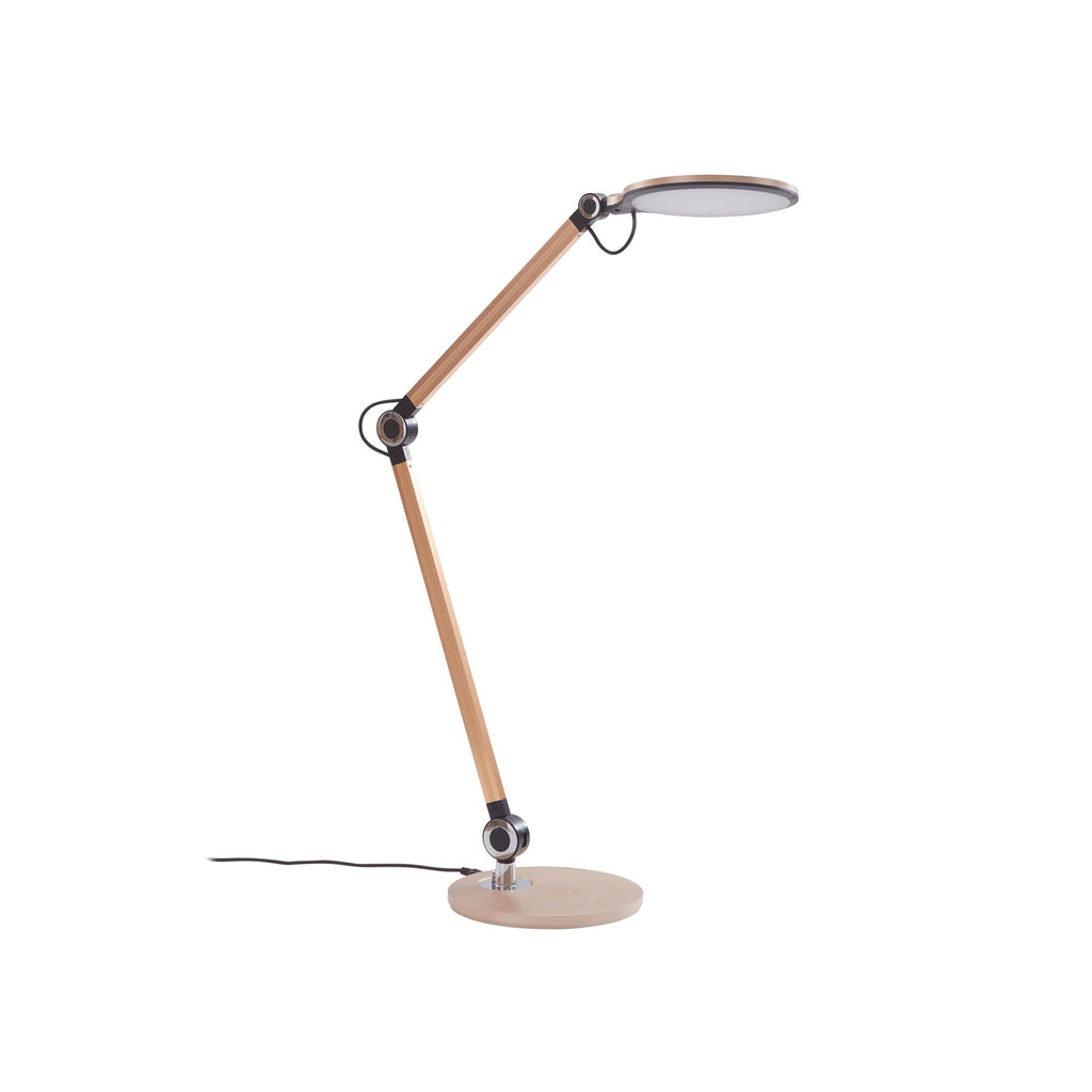LED bordlampe Nyxaris gull CCT dimbar 50 cm detalj av touchdimmer