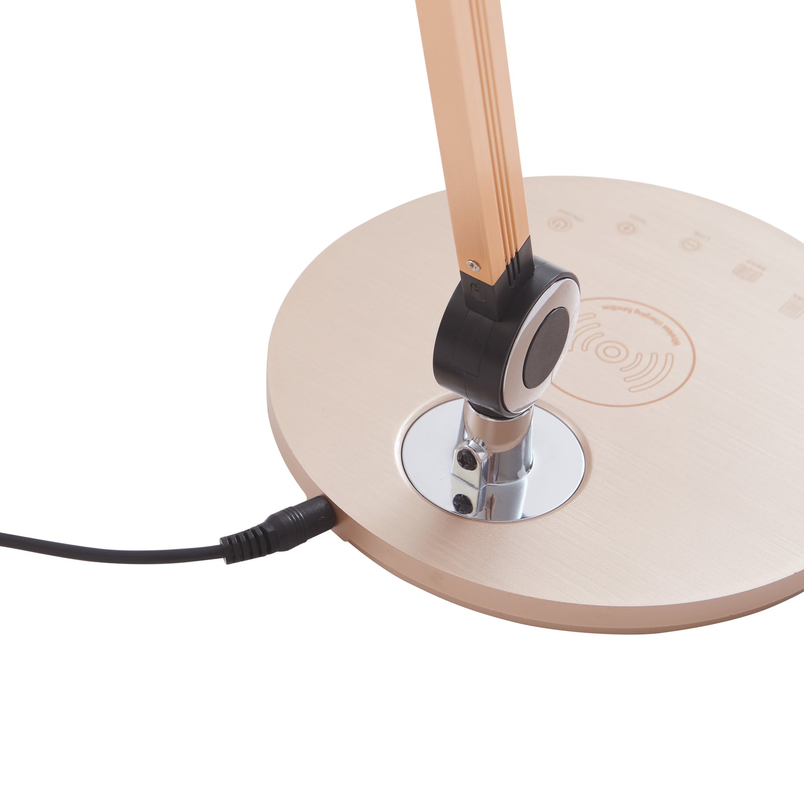 LED bordlampe Nyxaris gull CCT dimbar 50 cm justerbar arm