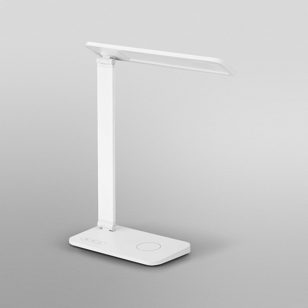 Nærbilde av aluminiumsdetaljer på Office Line Desk Banker bordlampe