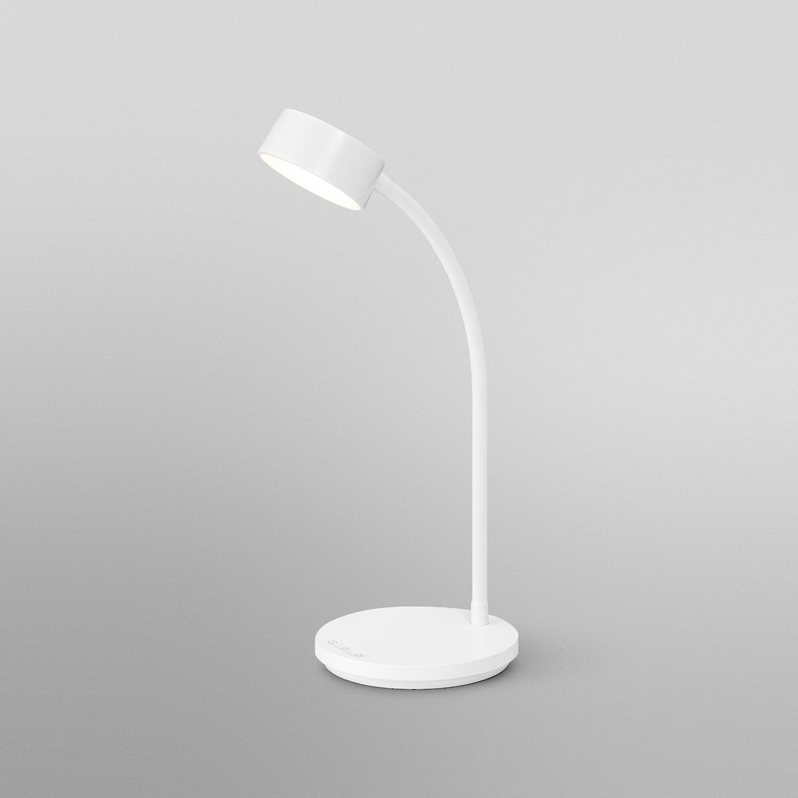 LED bordlampe Office Line Desk Cylinder CCT dimbar hvit montert på skrivebord