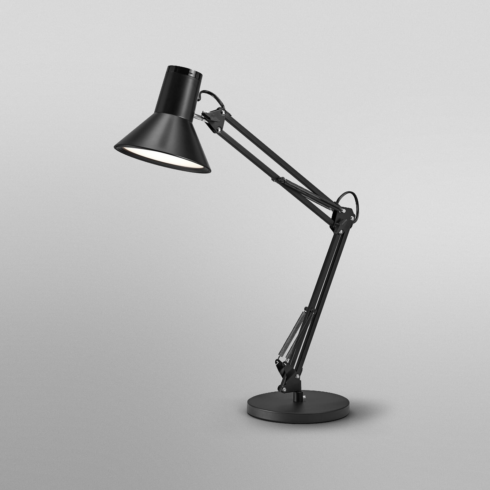 LED bordlampe Office Line Desk Retro dimbar svart 9W montert på skrivebord