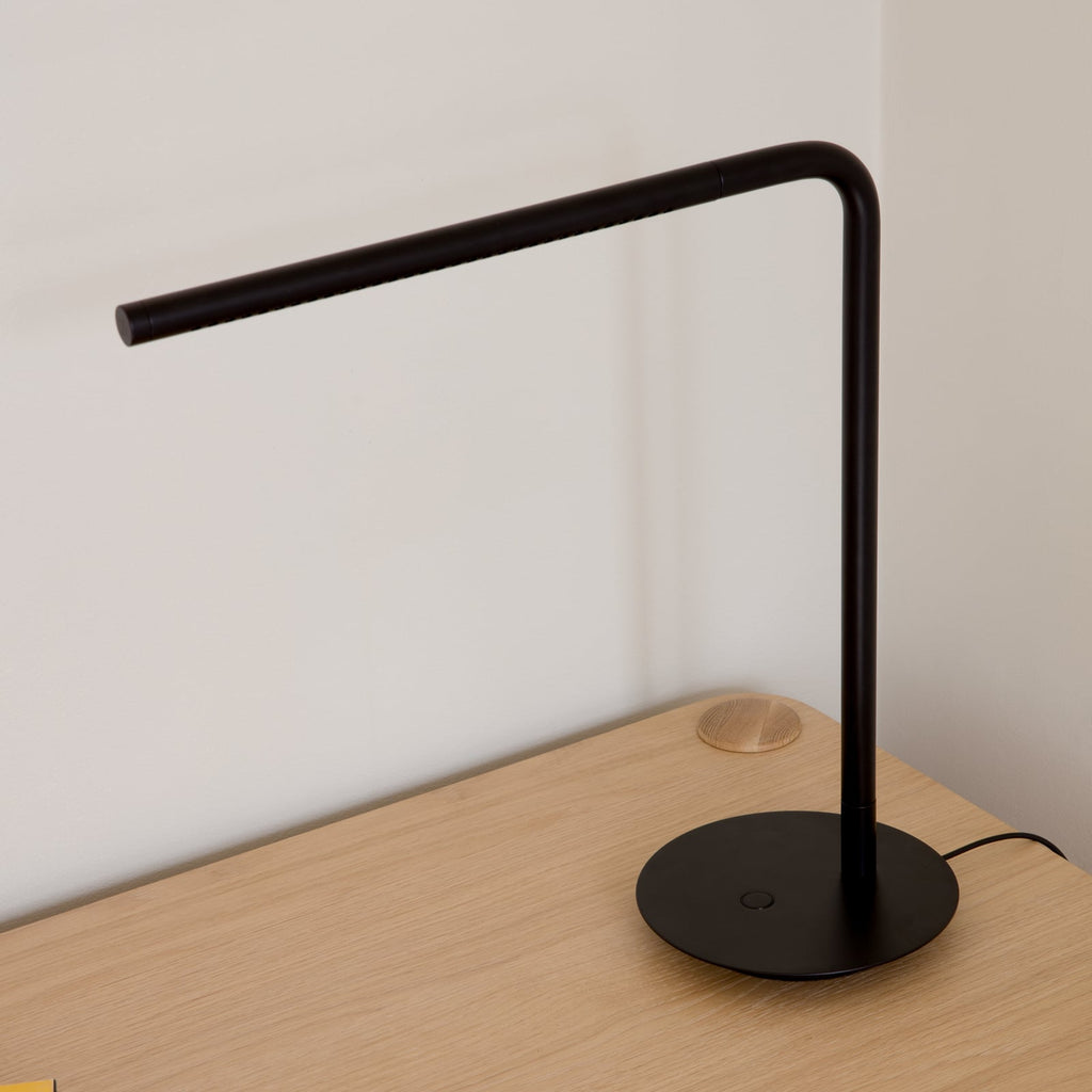 Detaljbilde av LED bordlampe Omni dimbar dreibar svart metall 46 cm