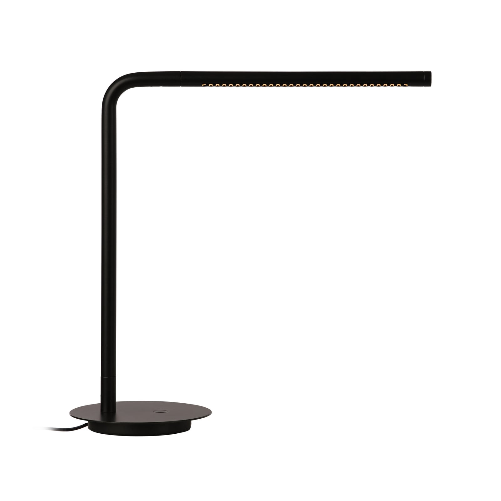 Montert LED bordlampe Omni dimbar dreibar svart metall 46 cm på bord