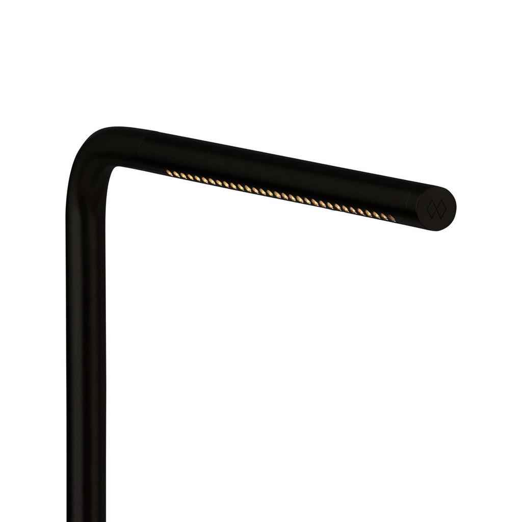 USB-port på LED bordlampe Omni dimbar dreibar svart metall 46 cm
