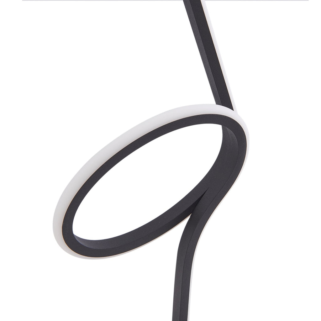 LED bordlampe Pajaro dimbar CCT svart kabel og kontakt