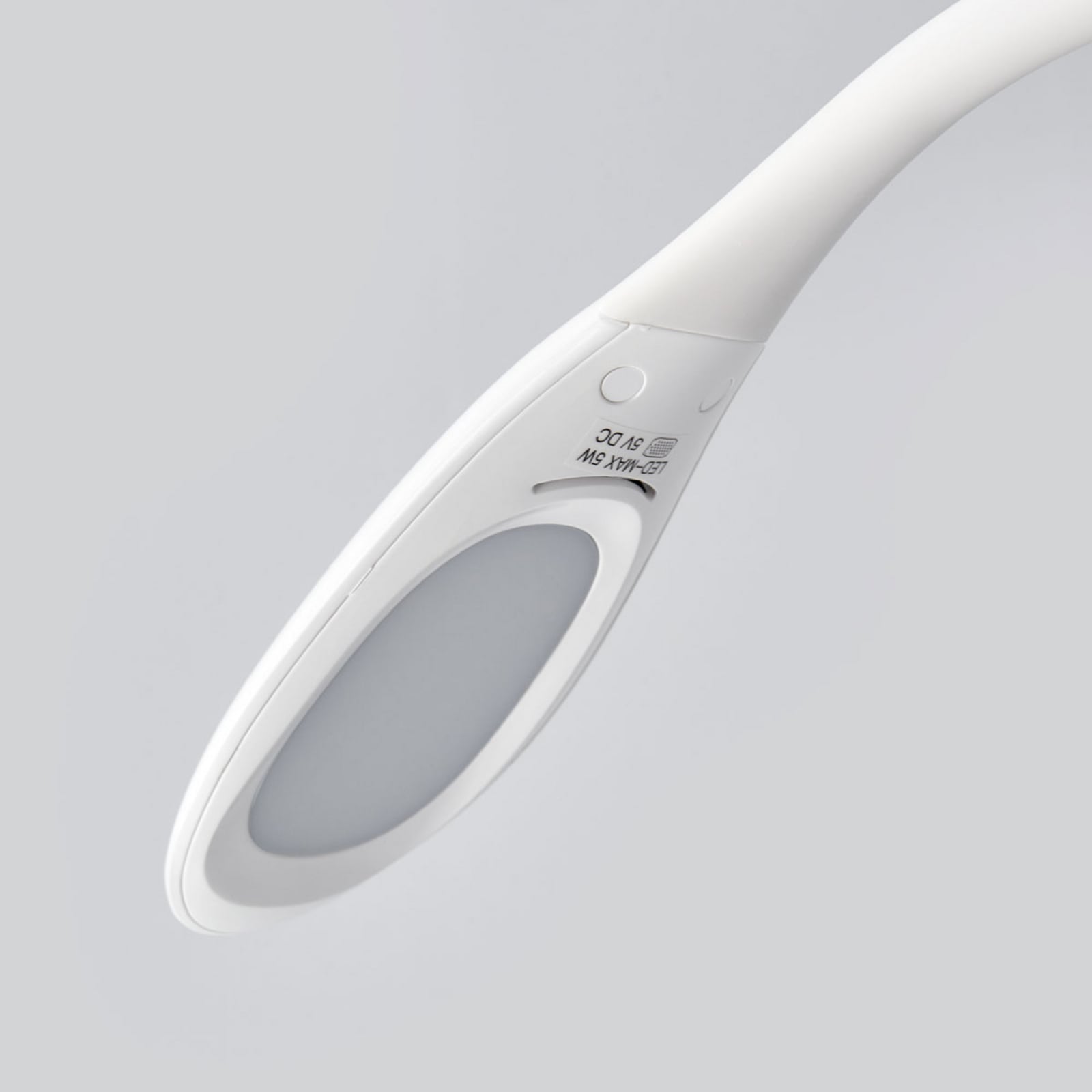 LED bordlampe Paula fleksibel hvit dimbar RGB H53 cm fleksibel arm