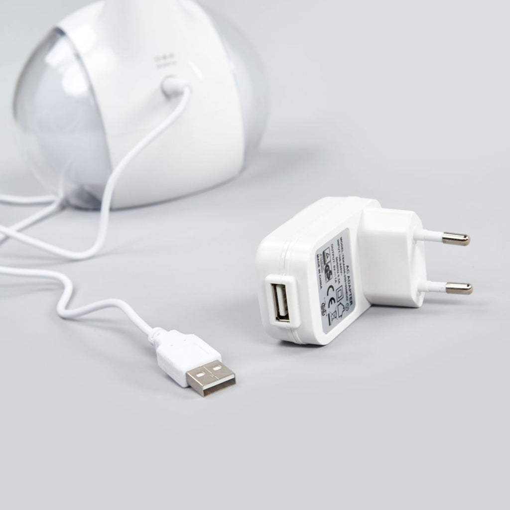 LED bordlampe Paula fleksibel hvit dimbar RGB H53 cm sideprofil