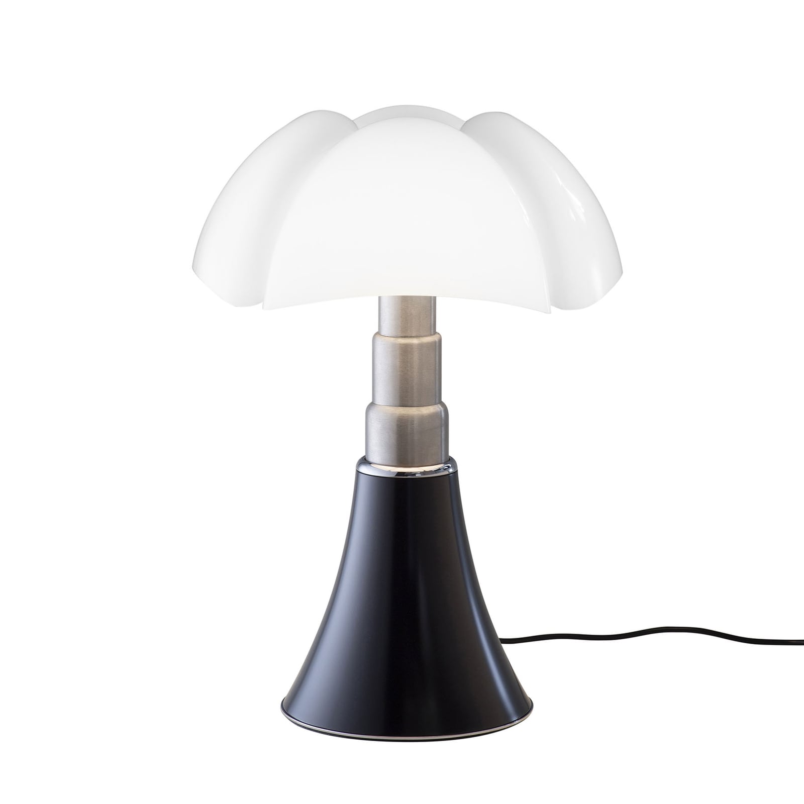 LED-bordlampe Pipistrello Med dimbar brun Ø40 cm nærbilde av skjerm