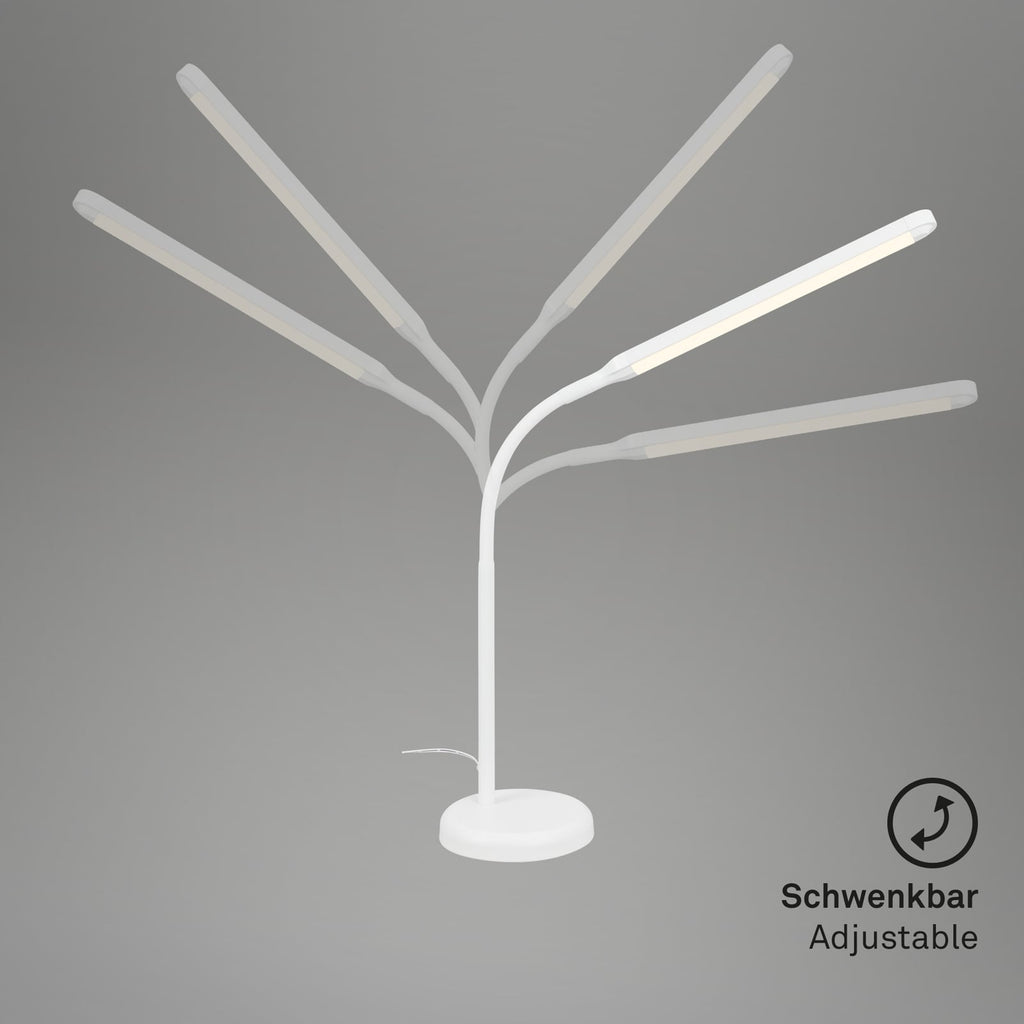 LED bordlampe Pivaz med berøringsdimmer hvit lampeprofil