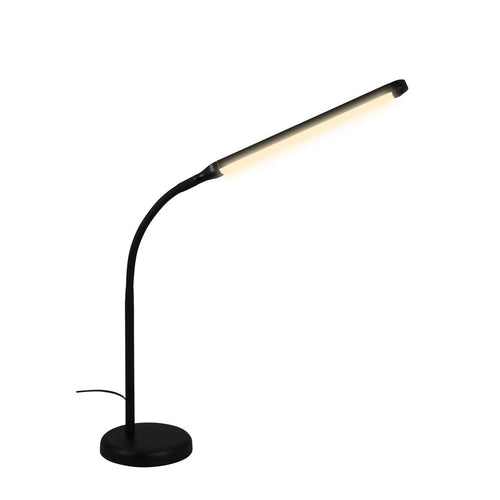 LED bordlampe Pivaz dimbar berøringsdimmer svart 6W forfra