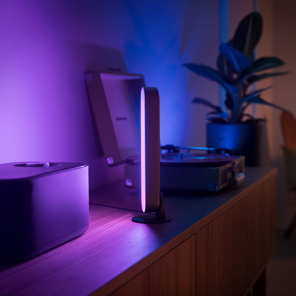 LED bordlampe Play Lightbar 2-pakning RGB svart forfra