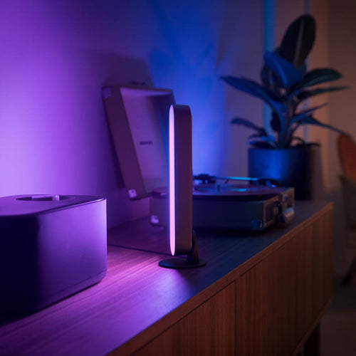LED bordlampe Play Lightbar 2-pakning RGB svart forfra