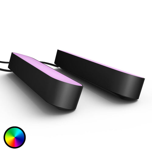 LED bordlampe Play Lightbar 2-pakning RGB svart bakside