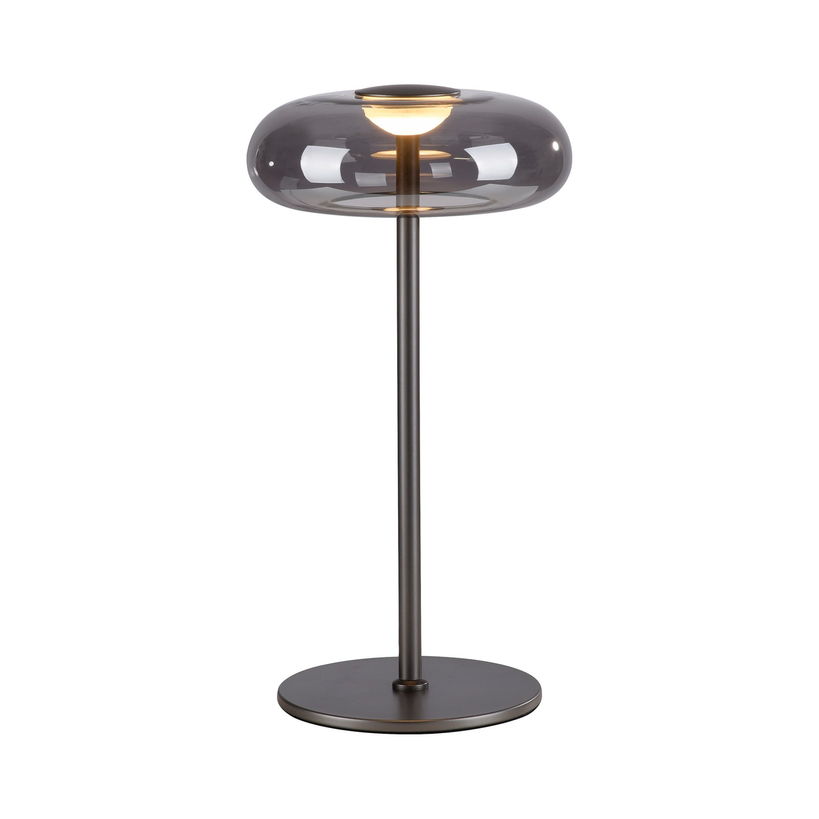 LED bordlampe Posh røykglass dimbar montert på bord