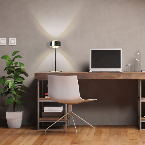 LED bordlampe Puk Meg Maxx Eye Table krom 37 cm forfra