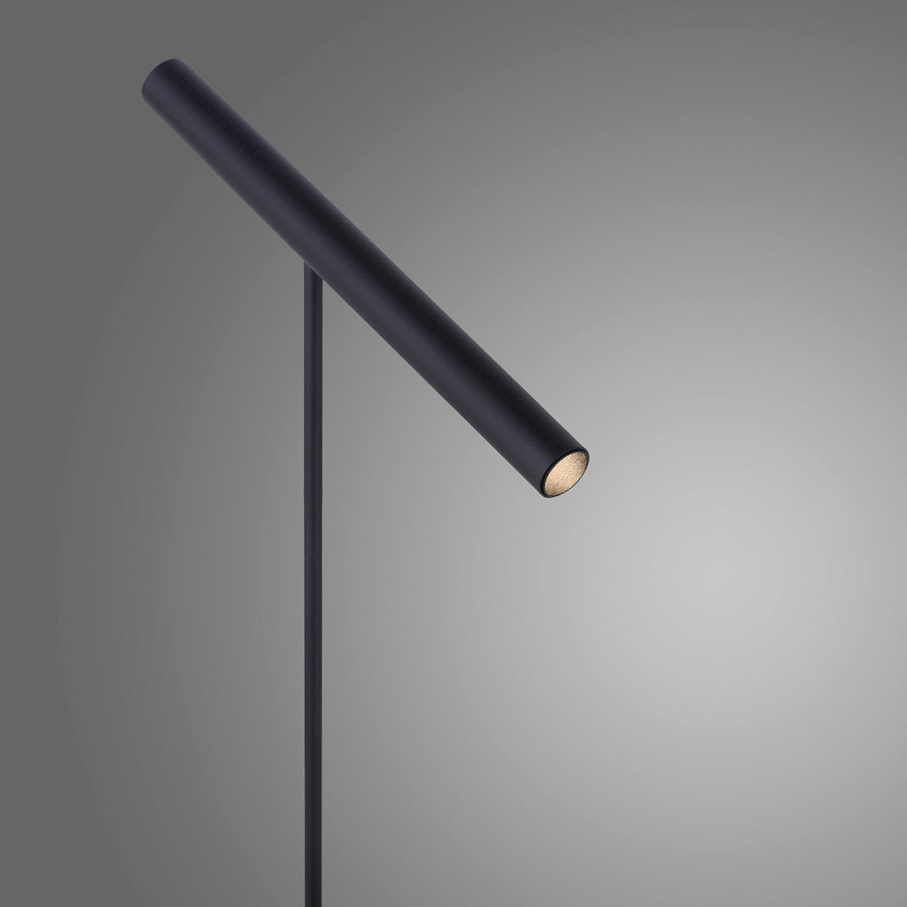 LED bordlampe Pure Tutua dimbar sensordimmer svart 6W detalj av spot
