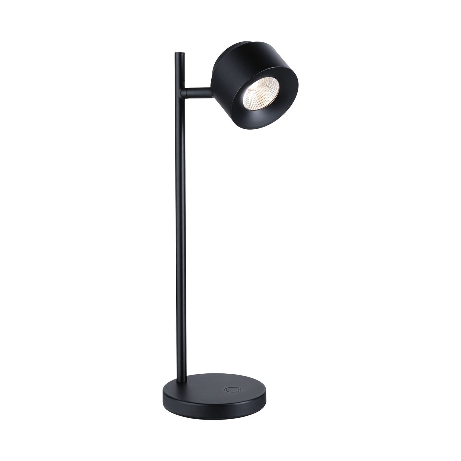 LED bordlampe Puric Pane I svart dimbar detalj av lampehode