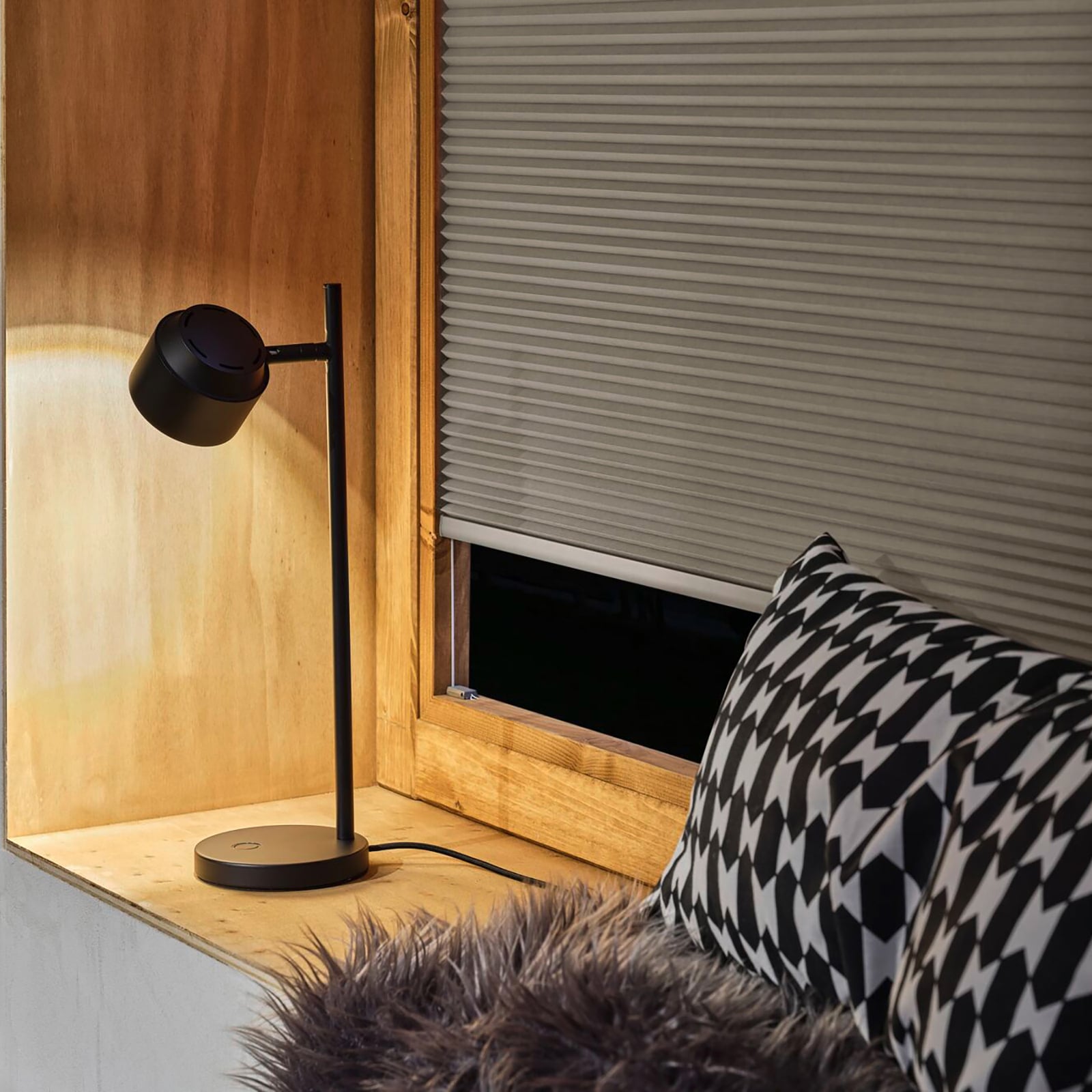 LED bordlampe Puric Pane I svart dimbar 40 cm 5,5W - Paulmann