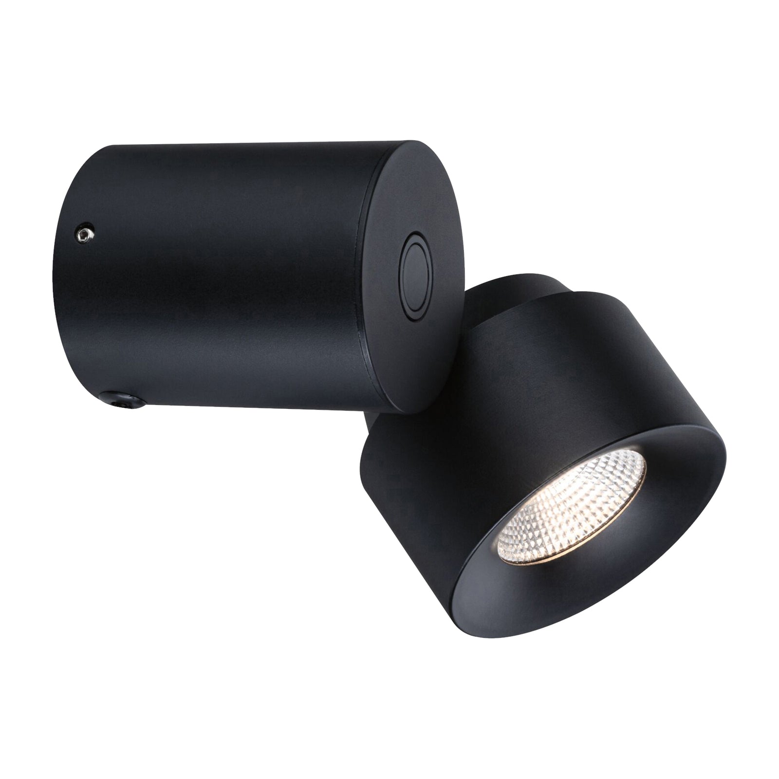 LED-bordlampe Puric Pane I svart svingbar dimbar montert på bord