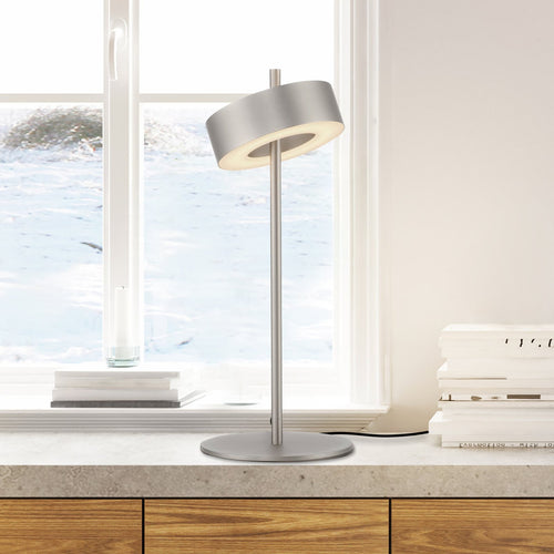 LED bordlampe Q-Rotate aluminium dimbar CCT 40 cm forfra
