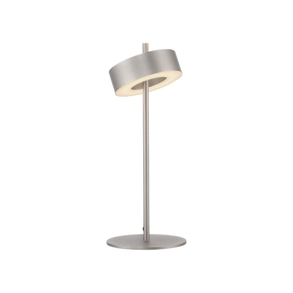 Detalj av neigbar lampeskjerm på LED bordlampe Q-Rotate aluminium dimbar CCT 40 cm