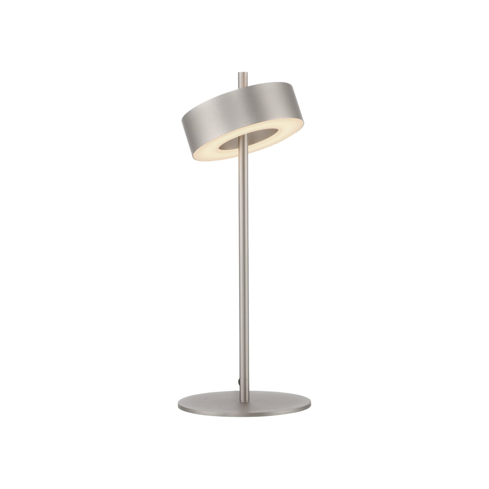 Detalj av neigbar lampeskjerm på LED bordlampe Q-Rotate aluminium dimbar CCT 40 cm