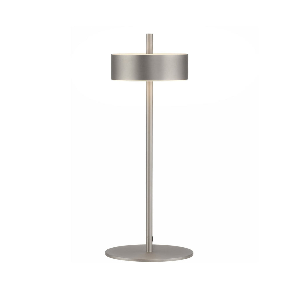 Montert LED bordlampe Q-Rotate aluminium dimbar CCT 40 cm på skrivebord